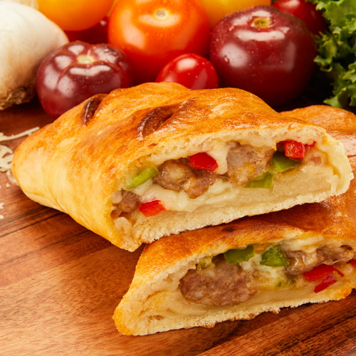 Sausage & Peppers Stromboli