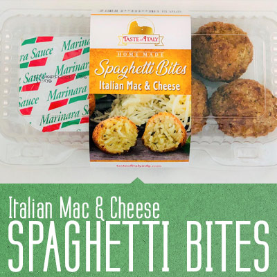 Italian Mac & Cheese Spaghetti Bites